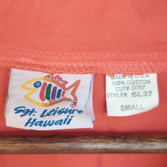 Vintage Sgt. Leisure Hawaii Coral Floral Hoodie - Picture 2 of 4